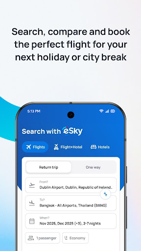 eSky - En uygun uçak bileti ekran görüntüsü