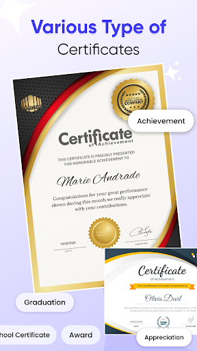 AI Certificate Maker : AI Card ekran görüntüsü