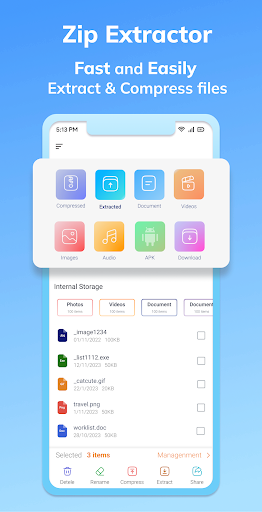 Zip Extractor Master Unzip Rar ekran görüntüsü