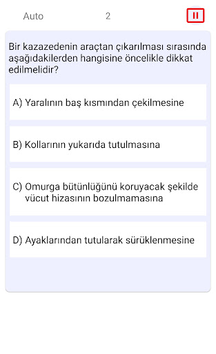 Ehliyet Sınavı Soru Bankası ekran görüntüsü