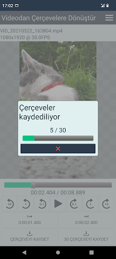 Videodan Çerçevelere Dönüştür ekran görüntüsü