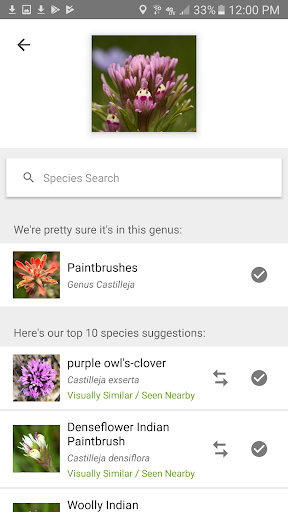 iNaturalist ekran görüntüsü
