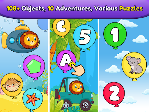 Balloon Pop Kids Learning Game ekran görüntüsü
