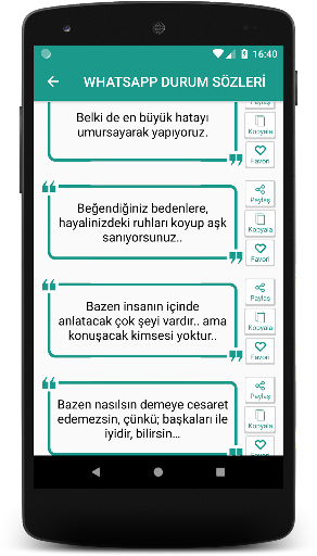 Güzel Sözler - Durum Sözleri ekran görüntüsü