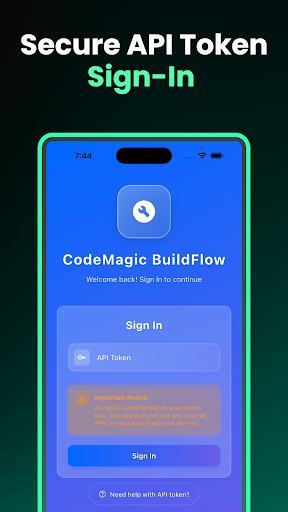 CodeMagic Akış: ekran görüntüsü