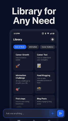 AI Chat Bot Assistant - Qora ekran görüntüsü