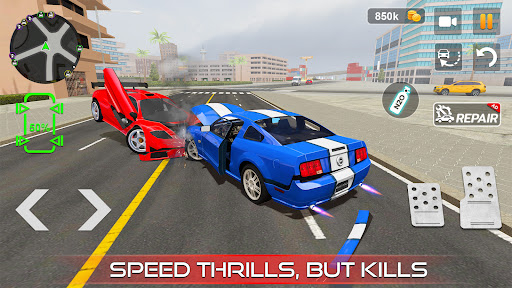 Car Crash Sürüş simülatörü 3D ekran görüntüsü