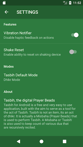 Tasbih (Tasbeeh) counter ekran görüntüsü
