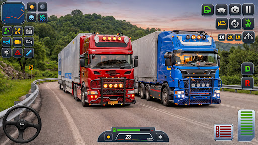 City Transport Truck Game 3D ekran görüntüsü