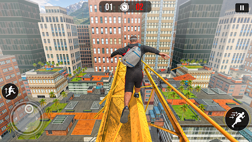 Going Up Rooftop Parkour Race ekran görüntüsü