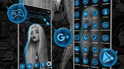 Blue Eye Girl Theme ekran görüntüsü