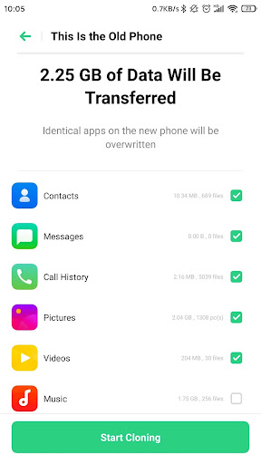 OPPO Clone Phone ekran görüntüsü