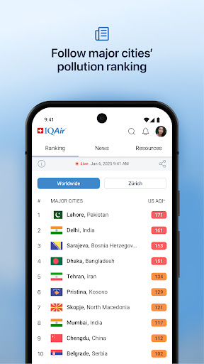 IQAir AirVisual | Air Quality ekran görüntüsü