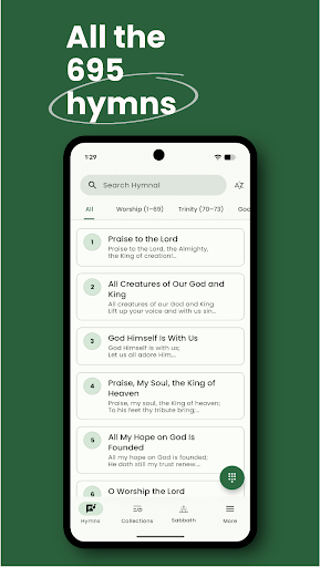 SDA Hymnal ekran görüntüsü