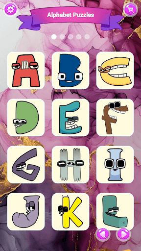 Alphabet Puzzles ekran görüntüsü
