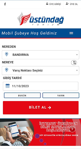 Üstündağ Turizm ekran görüntüsü