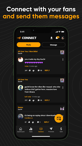Audiomack Creator-Upload Music ekran görüntüsü