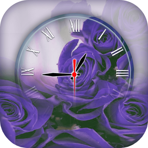 Rose Clock Live Wallpaper