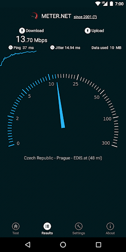 Internet speed test by Meter.n ekran görüntüsü