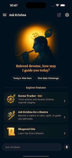 Ask Krishna AI - Bhagavad Gita ekran görüntüsü