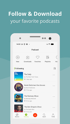 Podcast Player App - Podbean ekran görüntüsü