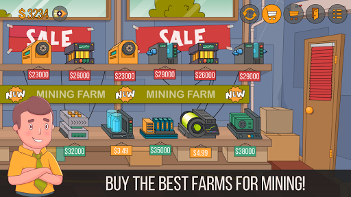 Bitcoin miner: Idle Simulator ekran görüntüsü