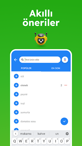 Alışveriş Listesi - Listonic ekran görüntüsü