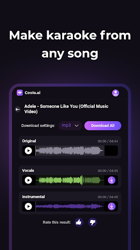 Vocal Remover & Karaoke: Coolo ekran görüntüsü