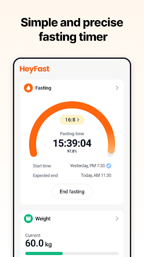 HeyFast: Intermittent Fasting ekran görüntüsü