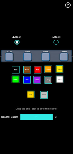 Resistor Color Band Calculator ekran görüntüsü
