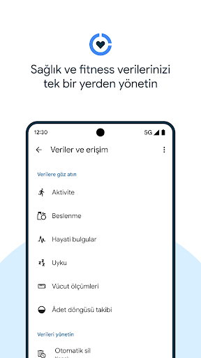 Health Connect ekran görüntüsü