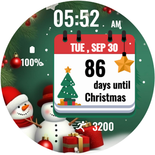 Christmas Tracker WatchFace