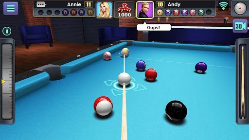 3D Bilardo ekran görüntüsü