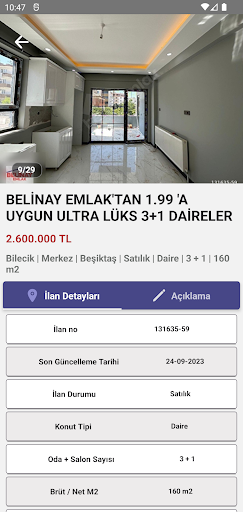 BLN Emlak ekran görüntüsü