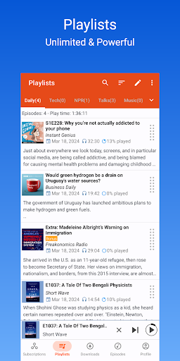 Podcast Republic - Podcast app ekran görüntüsü