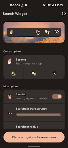 Search Widget (Material You) ekran görüntüsü