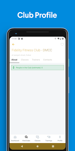 Fidelity Fitness Club ekran görüntüsü