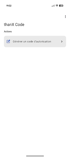 thanX Code ekran görüntüsü