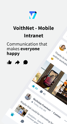 VoithNet - Mobile Intranet ekran görüntüsü