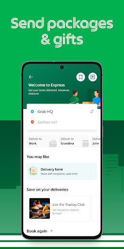 Grab - Taxi & Food Delivery ekran görüntüsü