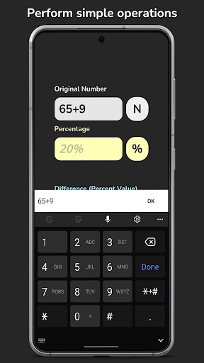 Simple Percentage Calculator ekran görüntüsü