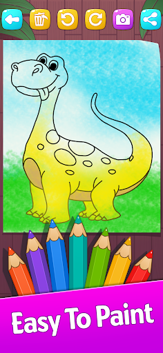Dino Coloring & Drawing Book ekran görüntüsü