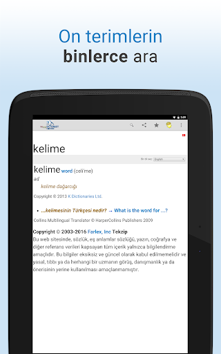 Sözlük ekran görüntüsü