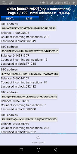 Bitcoin tracer ekran görüntüsü