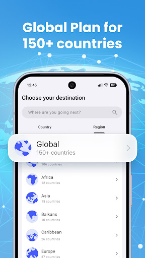 eSim Prepaid Mobile Travel App ekran görüntüsü