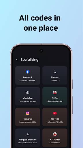 WearSocials - Kod Cüzdanı ekran görüntüsü