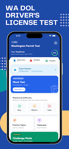 WA DOL Driver's License Test ekran görüntüsü