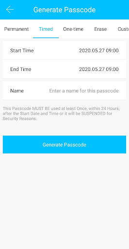 TTLock ekran görüntüsü