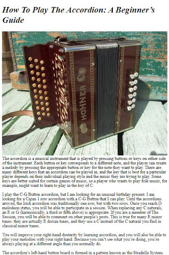 How to Play the Accordion ekran görüntüsü