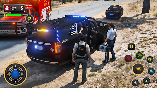 US Police Thief Chase Game 3d ekran görüntüsü